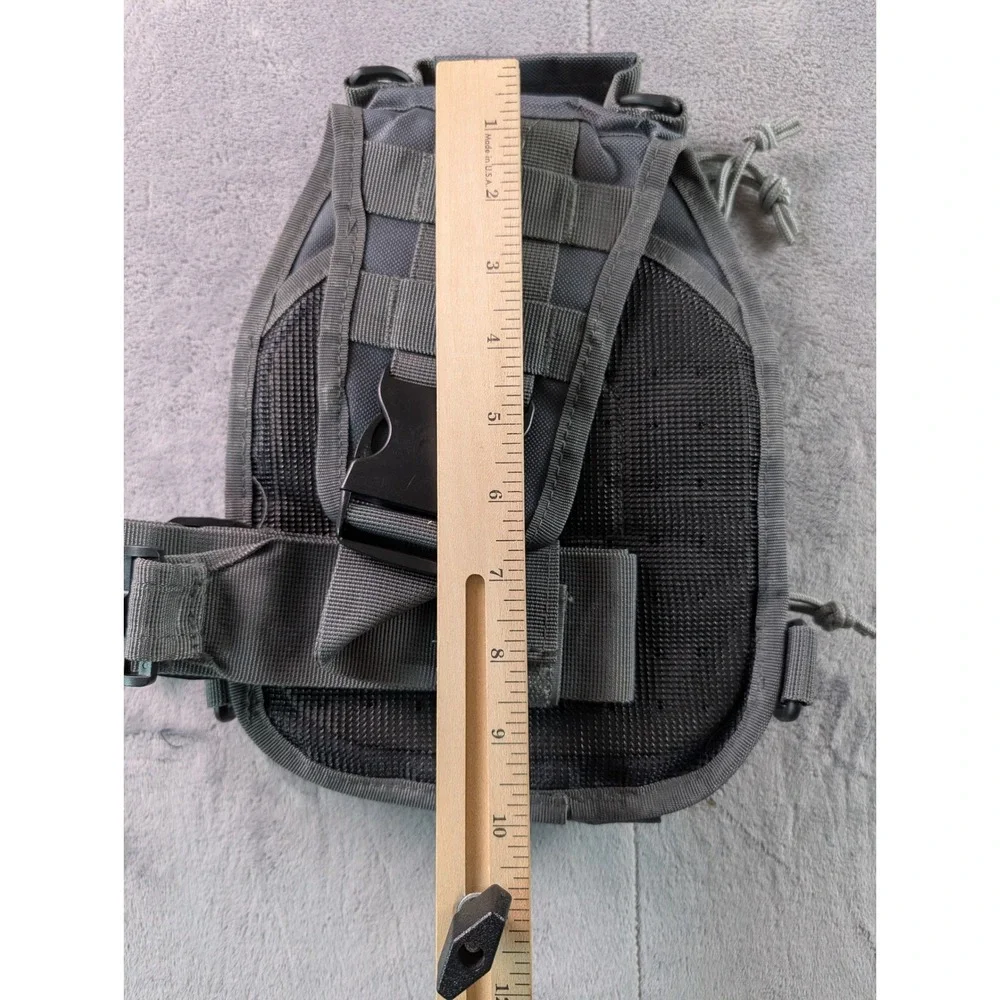 Trout Unlimited Tactical Sling Bag Olive Gray Fishing Crossbody MOLLE Pack